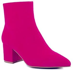 Hot pink Nightlife Ankle Boots by SUGAR